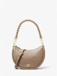 Michael Kors Kyla Small Leather Convertible Pochette (Birch) Boutique Collection