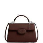 Coach Eliza Top Handle Bag in Polished smooth leather (Maple)