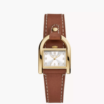 Fossil Harwell Three-Hand Medium Brown Leather Women Watch (ES5264)
