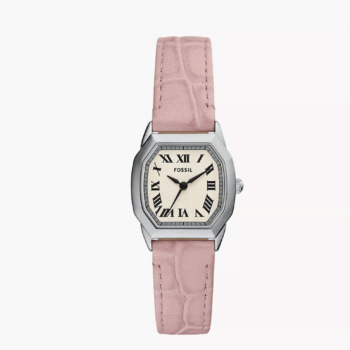 Fossil Harlow Three-Hand Light Pink Leather Women Watch (ES5406)