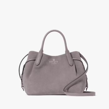 Kate Spade Dumpling Suede Small Satchel (Hare Grey)