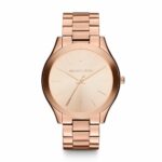 Michael Kors Slim Runway Rose Gold Round Stainless Steel Women Watch (MK3197)