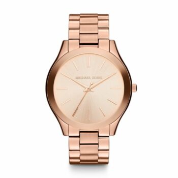 Michael Kors Slim Runway Rose Gold Round Stainless Steel Women Watch (MK3197)