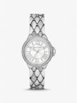 Michael Kors Mini Camille Pavé Silver-Tone Women Watch (MK4804)