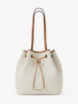 Michael Kors Avery Medium Signature Logo Bucket Tote Bag (Vanilla) Boutique Collection