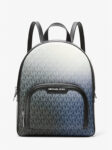 Michael Kors Jaycee Medium Ombré Signature Logo Backpack (Black Combo)