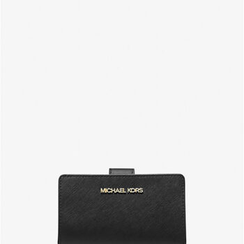 Michael Kors Medium Saffiano Leather Wallet (Black)