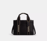 Coach Smith Tote Bag 24 in Refined pebble leather (Black)