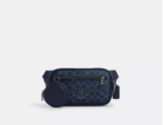 [In Transit] - Coach Elias Belt Bag In Signature Canvas (Midnight Navy)