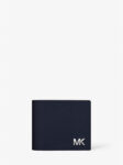 Michael Kors Cooper Saffiano Leather Billfold Wallet With Passcase (Navy)