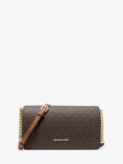 Michael Kors Jet Set Medium Signature Logo Crossbody Bag (Brown)