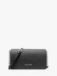 Michael Kors Jet Set Medium Signature Logo Crossbody Bag (Black)