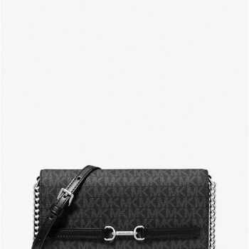 [In Transit] - Michael Kors Carson Large Signature Logo Convertible Crossbody Bag (Black)
