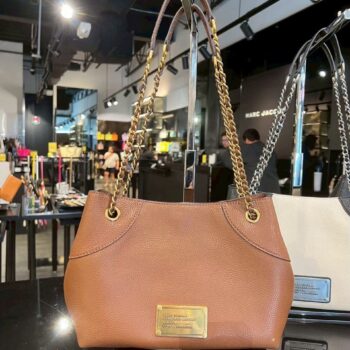 Marc Jacob The Small Plaza Tote Pebbled (Cognac)