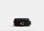 Coach Tabby Chain Crossbody Bag 19 With Quilting Gold Hardware (Black)