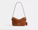 Coach Kailey Shoulder Bag In Signature Suede (Gold)
