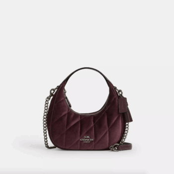 Coach Carmen Mini Crossbody Bag With Quilting (Burgundy)