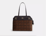 Coach Easton Tote Bag In Signature Chenille (Smooth Leather Gold)