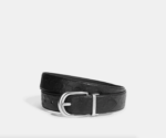 Coach Classic Buckle Cut-To-Size Reversible Belt, 38 Mm (Black)