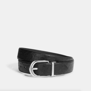 Coach Classic Buckle Cut-To-Size Reversible Belt, 38 Mm (Black)