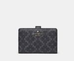 Kate Spade Spade Flower Medium Bifold Wallet (Black)