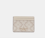 Kate Spade Spade Flower Small Slim Card Holder (Dark Beige)
