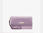 Kate Spade Kenzie Boxed Medium Flap Wristlet (Quartz Pink)