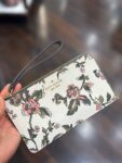 Kate Spade Lucy Floral Medium L-Zip Wristlet (Meringue)