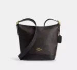 Coach Jude Duffle Bag In Signature Canvas (Walnut Black)