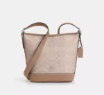 Coach Jude Duffle Bag In Signature Canvas (Sand Taupe)