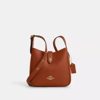 Coach Hadley Mini Leather Crossbody Bag (Tan)