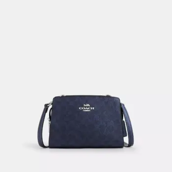 Coach Gia Crossbody Bag In Signature Canvas (Blue)