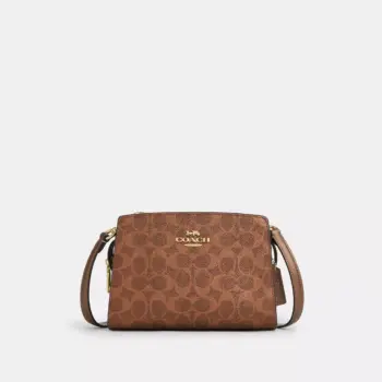 Coach Gia Crossbody Bag In Signature Canvas (Brown Copper)