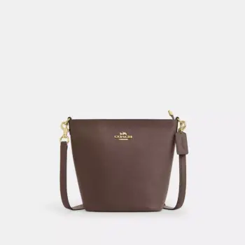 Coach Logan Duffle Bag In Crossgrain Leather (Dark Stone)