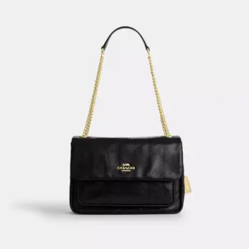 [In Transit] - Coach Elodie Crossbody Bag With Quilting (Black)