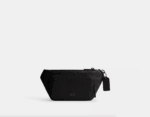 Coach Belt Bag With Signature Canvas Interior Detail (Black) - Boutique Collection