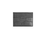 Coach Card Case Embossed Leather (Charcoal)