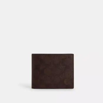 Coach 3-In-1 Wallet In Signature Canvas (Mahogany Multi)