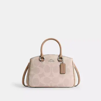 In Transit - Coach Savannah Small Carryall Bag In Signature Canvas (Sand Taupe)