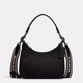 In Transit - Coach Hobo Crossbody In Crossgrain Leather (Black)