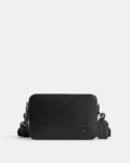Coach Charter Leather Crossbody 19 (Black) - Boutique Collection