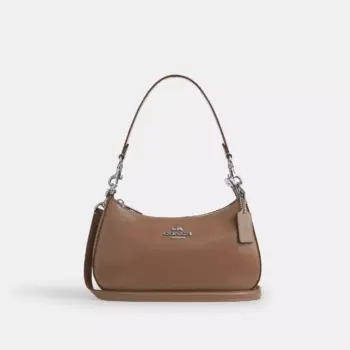 Coach Teri Shoulder Bag In Spazzolato Leather (Clay)