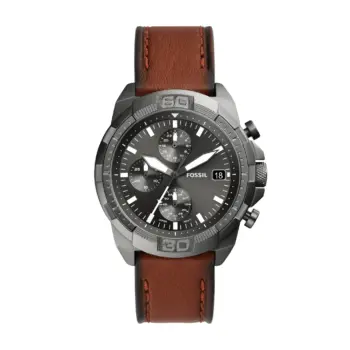 Fossil Bronson Chronograph Brown Eco Leather Watch (FS5855)