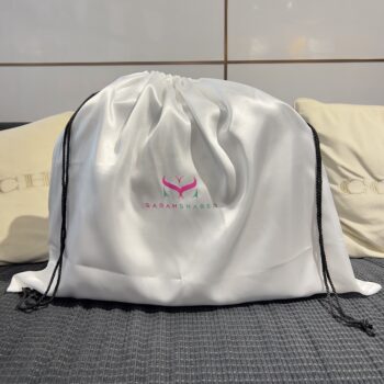 Sarah Shaber Dustbag Satin White (Large)