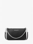 Michael Kors Jet Set Medium Saffiano Leather Crossbody Bag in (Black)