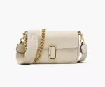 Marc Jacobs The J Marc Leather Shoulder Bag (Cloud White)