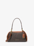 Michael Kors Cecily Small Signature Logo Shoulder Bag (Brown)