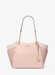 Michael Kors Jet Set Large Color-Block Signature Logo Shoulder Bag (Powder Blush Multi)