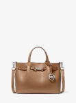 Michael Kors Carson Small Pebbled Leather Satchel (Driftwood)