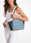Michael Kors Jet Set Large Color-Block Signature Logo Shoulder Bag (Admiral Multi)